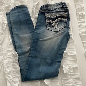 Rock Revival Jeans, Size 24, Vivian cuffed skinny.